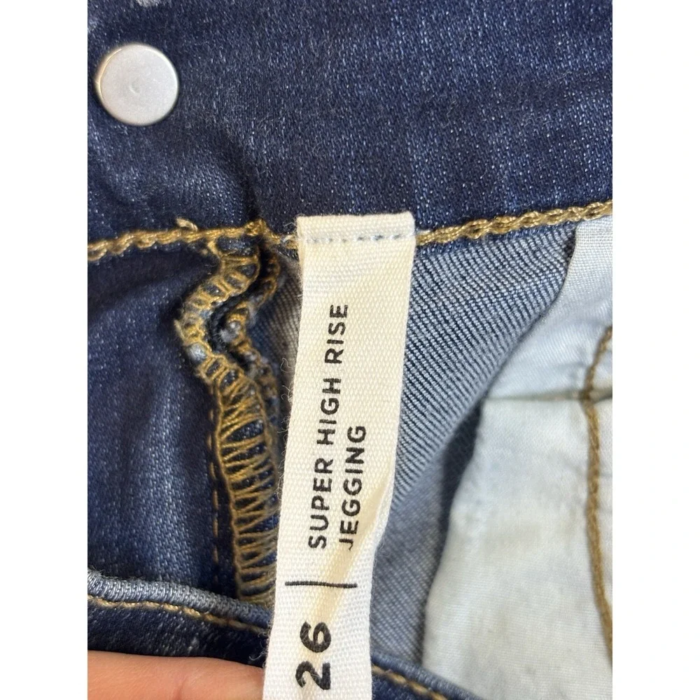 PACSUN Women's 26 Two-Tone‎ Super High Rise Jegging Flair Sexy Indie Sleeze